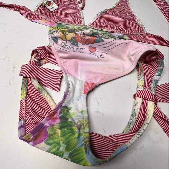 Lucky Brand Retro Pin-Up Style Bikini / Bathing Suit - Size M Top w/ Sm Bottom - Picture 15 of 17